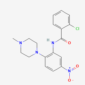 molecular formula C18H19ClN4O3 B12401450 2-chloro-N-(2-(4-methylpiperazin-1-yl)-5-nitrophenyl)benzamide 