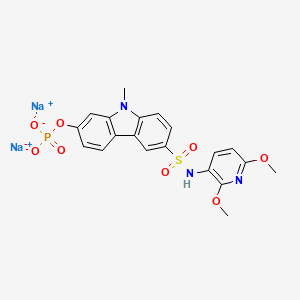 molecular formula C20H18N3Na2O8PS B12401457 Anticancer agent 62 