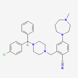 molecular formula C31H36ClN5 B12401458 Hcv-IN-34 