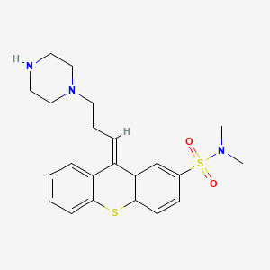 Thioxanthene-2-sulfonamide, N,N-dimethyl-9-(3-(1-piperazinyl)propylidene)-, (E)-