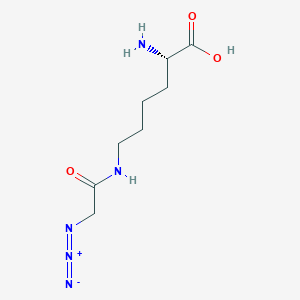 molecular formula C8H15N5O3 B12401508 H-L-Lys(N3-Gly)-OH 