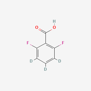 molecular formula C7H4F2O2 B12401517 2,6-Difluorobenzoic acid-d3 