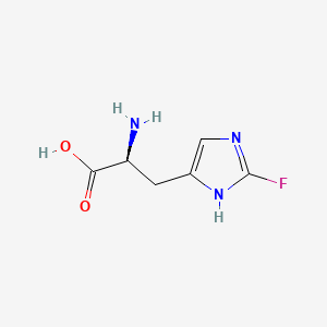 molecular formula C6H8FN3O2 B1240158 2-Fluoro-L-histidine CAS No. 57212-36-9