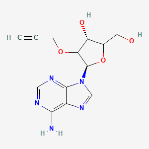 molecular formula C13H15N5O4 B12401593 (3R,5R)-5-(6-aminopurin-9-yl)-2-(hydroxymethyl)-4-prop-2-ynoxyoxolan-3-ol 