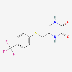 molecular formula C12H9F3N2O2S B12401598 NMDA receptor modulator 3 