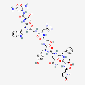 molecular formula C62H79N17O18 B12401621 [His7] Corazonin 