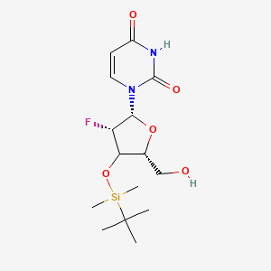 molecular formula C15H25FN2O5Si B12401653 1-[(2R,3S,5R)-4-[tert-butyl(dimethyl)silyl]oxy-3-fluoro-5-(hydroxymethyl)oxolan-2-yl]pyrimidine-2,4-dione 