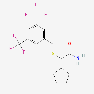 molecular formula C16H17F6NOS B12401705 mEH-IN-1 