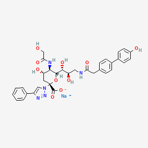 molecular formula C33H34N5NaO10 B12401710 CD22 ligand-1 