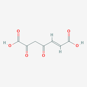 molecular formula C7H6O6 B1240173 4,6-Dioxohept-2-enedioic acid 