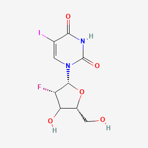 molecular formula C9H10FIN2O5 B12401740 1-[(2R,3S,5R)-3-fluoro-4-hydroxy-5-(hydroxymethyl)oxolan-2-yl]-5-iodopyrimidine-2,4-dione 