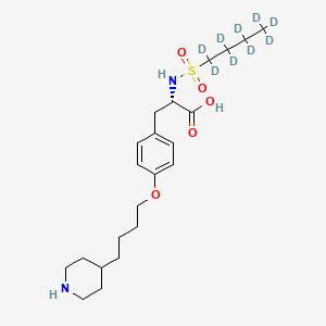 molecular formula C22H36N2O5S B12401755 Tirofiban-d9 