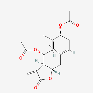 molecular formula C19H24O6 B1240177 Chamissonin diacetate 