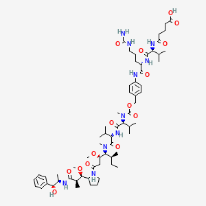 molecular formula C63H100N10O15 B12401835 OH-Glu-Val-Cit-PAB-MMAE CAS No. 1895916-23-0