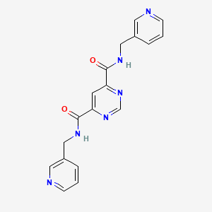 N,N'-bis(pyridin-3-ylmethyl)pyrimidine-4,6-dicarboxamide