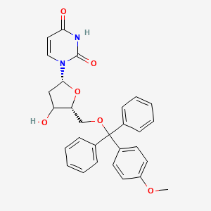 molecular formula C29H28N2O6 B12401852 1-(5-O-Methoxytrityl-2-deoxy-|A-D-xylofuranosyl)uracil 