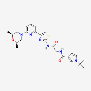 molecular formula C25H32N6O3S B12401872 BRM/BRG1 ATP Inhibitor-4 