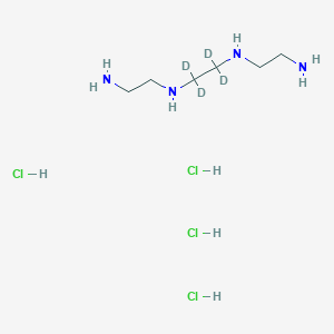 molecular formula C6H22Cl4N4 B12401883 Triethylenetetramine-d4 Tetrahydrochoride 