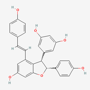 molecular formula C28H22O6 B1240190 Viniferin 