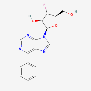 9-(3-Deoxy-3-fluoro-|A-D-ribofuranosyl)-6-phenylpurine