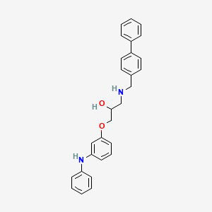 molecular formula C28H28N2O2 B12402003 Anti-melanoma agent 1 