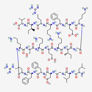 molecular formula C119H196N32O29 B12402005 H-Leu-Leu-Gly-Asp-Phe-Phe-Arg-Lys-Ser-Lys-Glu-Lys-Ile-Gly-Lys-Glu-Phe-Lys-Arg-Ile-Val-OH 