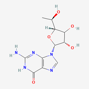 2-amino-9-[(2R,3S,5R)-3,4-dihydroxy-5-[(1R)-1-hydroxyethyl]oxolan-2-yl]-1H-purin-6-one