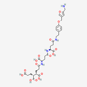 molecular formula C34H44N4O15 B1240204 Methanofuran 