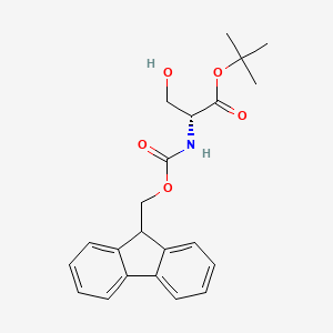 molecular formula C22H25NO5 B12402070 tert-Butyl (((9H-fluoren-9-yl)methoxy)carbonyl)-D-serinate 