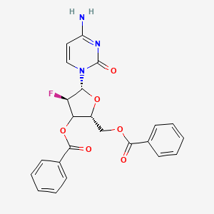 molecular formula C23H20FN3O6 B12402081 3',5'-Di-O-benzoyl-2'-deoxy-2'-fluoro-beta-D-arabinocytidine 