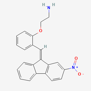 2-[2-[(E)-(2-nitrofluoren-9-ylidene)methyl]phenoxy]ethanamine