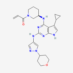 molecular formula C25H32N8O2 B12402094 Jak3/btk-IN-2 