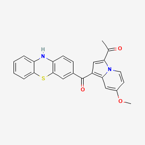 1-[7-methoxy-1-(10H-phenothiazine-3-carbonyl)indolizin-3-yl]ethanone