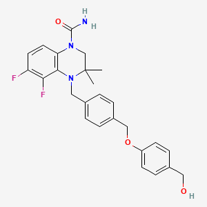 molecular formula C26H27F2N3O3 B12402162 AMPD2 inhibitor 2 