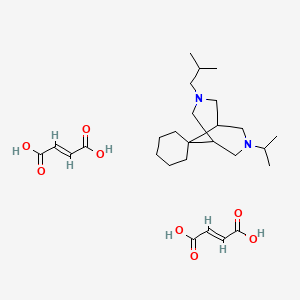 (E)-But-2-enedioic acid;3-(2-methylpropyl)-7-propan-2-ylspiro[3,7-diazabicyclo[3.3.1]nonane-9,1'-cyclohexane]