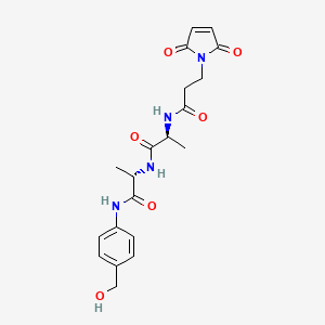 molecular formula C20H24N4O6 B12402197 MP-Ala-Ala-PAB 