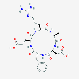 molecular formula C27H38N8O9 B12402211 RGD Negative Control 