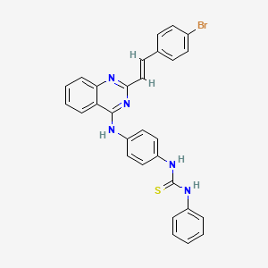 molecular formula C29H22BrN5S B12402236 Vegfr-2-IN-11 