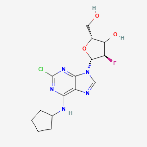 (2R,4R,5R)-5-[2-chloro-6-(cyclopentylamino)purin-9-yl]-4-fluoro-2-(hydroxymethyl)oxolan-3-ol