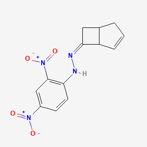 molecular formula C13H12N4O4 B1240227 N-[(Z)-6-双环[3.2.0]庚-3-烯基亚胺]-2,4-二硝基苯胺 