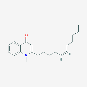 molecular formula C21H29NO B12402271 4(1H)-Quinolinone, 1-methyl-2-(5Z)-5-undecen-1-yl- 