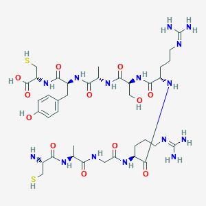 molecular formula C38H63N15O12S2 B12402272 H-Cys-Ala-Gly-Arg-Arg-Ser-Ala-Tyr-Cys-OH 