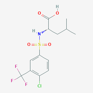 molecular formula C13H15ClF3NO4S B12402278 N-[[4-Chloro-3-(trifluoromethyl)phenyl]sulfonyl]-L-leucine 