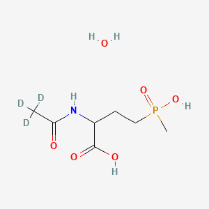 molecular formula C7H16NO6P B12402320 N-Acetyl-DL-glufosinate-d3 (hydrate) 