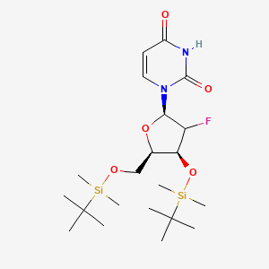 1-[(2R,4S,5R)-4-[tert-butyl(dimethyl)silyl]oxy-5-[[tert-butyl(dimethyl)silyl]oxymethyl]-3-fluorooxolan-2-yl]pyrimidine-2,4-dione