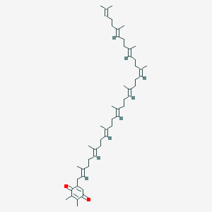molecular formula C53H80O2 B1240235 2,3-dimethyl-5-[(2E,6E,10E,14E,18E,22Z,26E,30E)-3,7,11,15,19,23,27,31,35-nonamethylhexatriaconta-2,6,10,14,18,22,26,30,34-nonaenyl]cyclohexa-2,5-diene-1,4-dione 