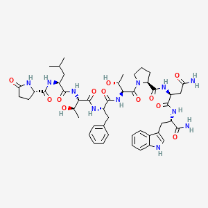 molecular formula C48H65N11O12 B12402380 Cockroach myoactive peptide II 