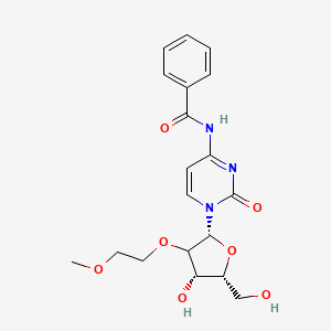 molecular formula C19H23N3O7 B12402420 N-[1-[(2R,4S,5R)-4-hydroxy-5-(hydroxymethyl)-3-(2-methoxyethoxy)oxolan-2-yl]-2-oxopyrimidin-4-yl]benzamide 