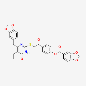 molecular formula C30H24N2O8S B12402467 Hiv-IN-5 