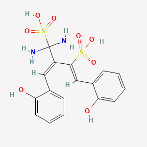 molecular formula C17H18N2O8S2 B1240253 Disulfodisalicylidenepropane-1,1-diamine CAS No. 23435-80-5